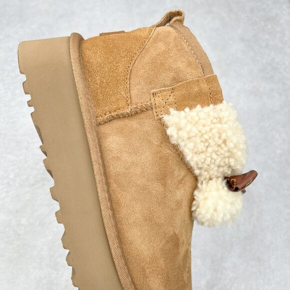 UGG Winter Flat Boots Brown - Picture 6 of 9